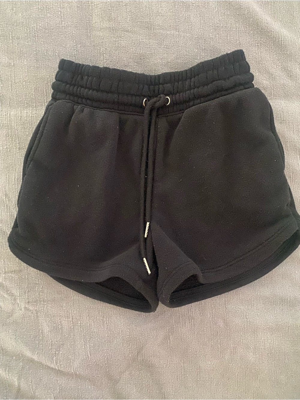 Everyday Black Athletic Drawstring Shorts for Women